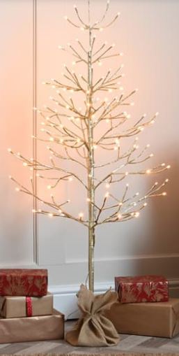 Dewdrop Gold Christmas Tree Warm White 150cm