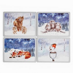 Wrendale Designs Winter Sky 4 Placemats