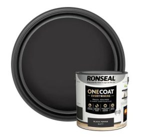 Ronseal One Coat Matt Black Pepper 2.5 Litres