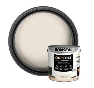 Ronseal One Coat Matt Pure Cotton 2.5 Litres