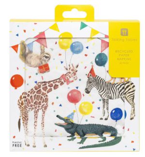 Party Safari Recycled Paper Napkins – 20 Pack