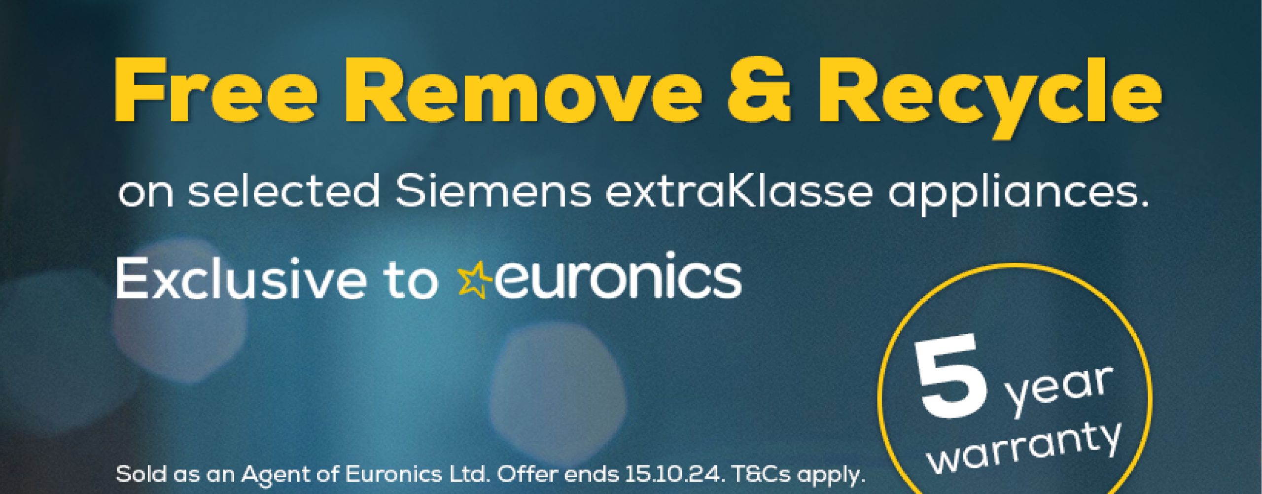 Read more about the article Staines & Brights Euronics are happy to offer Free Removal & Recycling on selected Siemens Washing Machines, Tumble Dryers & Dishwashers