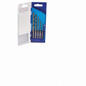 Faithfull 5 Piece Quick Change HSS Cobalt Impact Drill Bit Set