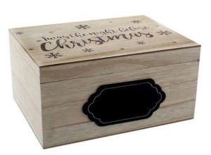 Christmas Eve Box Wooden 28cm