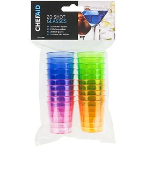 Chef Aid Shot Glasses pack of 20