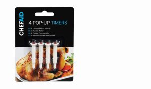 CHEF AID POP UP TIMERS (SET OF 4)