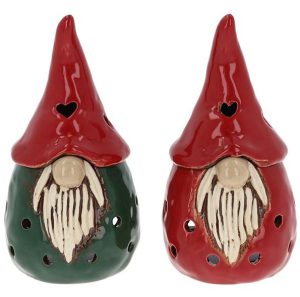 Village Pottery Xmas Gonk Oil Warmer Assorted