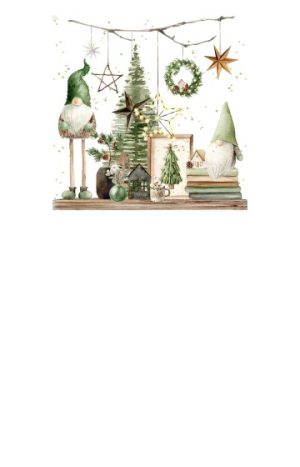Lunch Napkins 3Ply Green Gonk