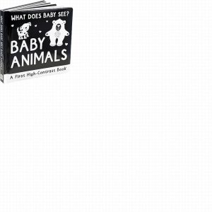 What Does Baby See? – Baby Animals (A High Contrast Board Book,