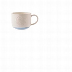 Folk Farmyard Cockerel Blue Mug