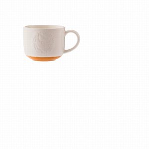 Folk Farmyard Hen Orange Mug