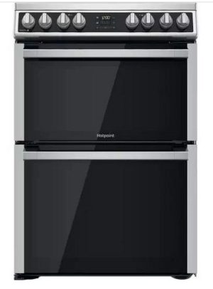 Hotpoint HDM67V8D2CX 60cm Double Oven Electric Cooker