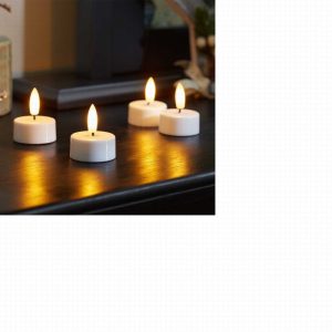 Faux Flame T-Light, 4pk
