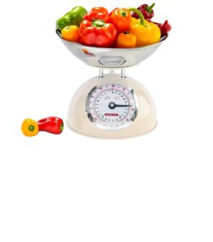 Metal Traditional Kitchen Scales Cream