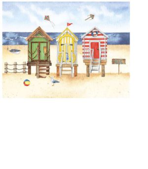 Glass Worktop Saver Salty Beach
