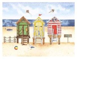 Placemats x 6 Salty Beach