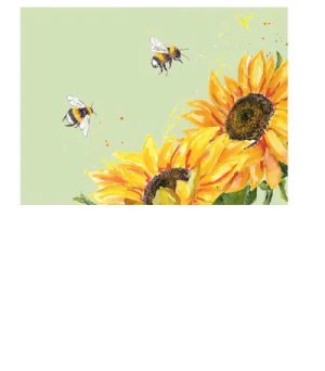 Placemats x 6 Sunflower Bee