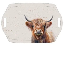 Tea Tray Highland Cow