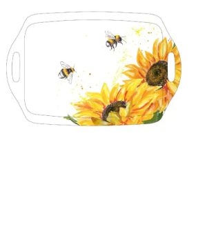 Tea Tray Sunflower Bee