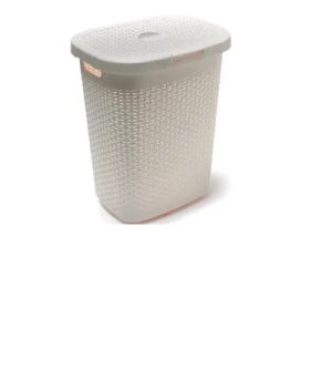 Rattan Hamper 50L Calico