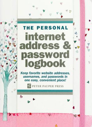 Tree of Hearts Internet Address & Password Logbook