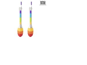 TAYLOR’S EYE WITNESS 2-PIECE MINI SILICONE TONG SET – RAINBOW