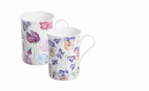 Viola & Sweetpea Assorted Fine China Mug 30cl