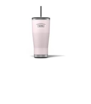 Icon Cold Cup + Straw Pastel Pink