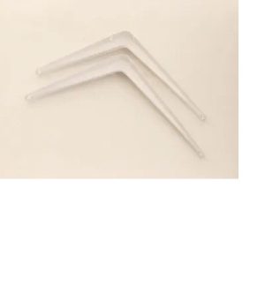 Shelf Brackets White 4 x 3in