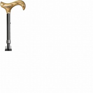 Height Adjustable Walking Stick Umbrella Cane with Black 100cm C