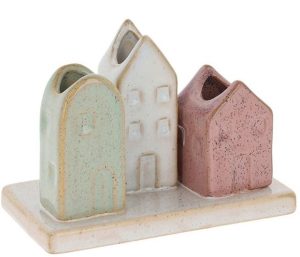Petite Pottery 3 Stem Houses