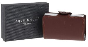 Pop Up Credit Card Holder Brown