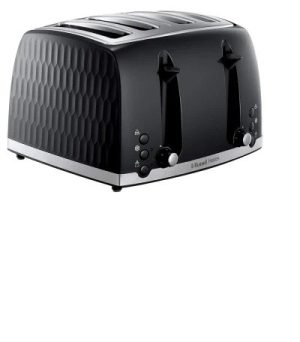 Honeycomb Toaster 4 Slice Black