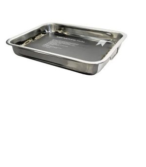 Roasting Dish + Rack Stainless Steel 37 x 28 x 5.5cm
