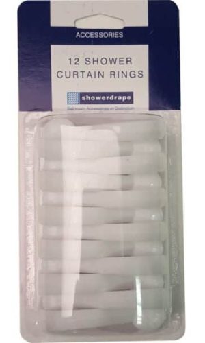 Shower Curtain Rings White