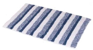 Milton Bath Mat Striped Blue