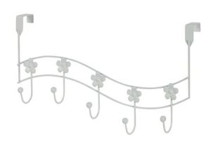 Flowers Over the Door Hooks White