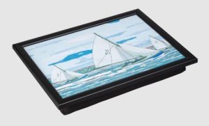 Denby Sailing Laptray With Black Edge