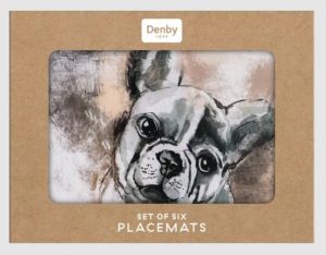 French Bull Dog Placemats Pack Of 6