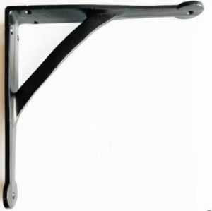 Bracket Gallows Penny End Black 8″ x 8″
