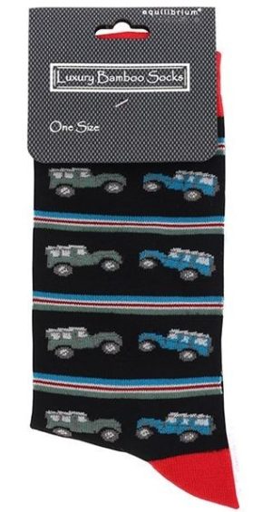 Bamboo Socks Landrover Black