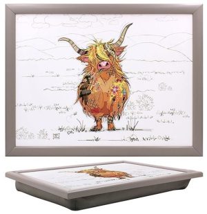 Bug Art Laptray Hamish Highland Cow