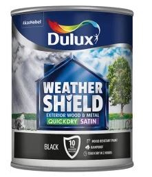 Weathershield Exterior Satin Black 750ml