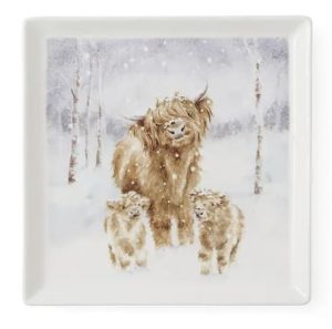 Wrendale Highland Star Square Plate