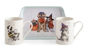 Wrendale Designs Halloween Mug & Tray Set