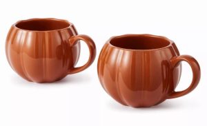 Set of 2 Pumpkin Mugs