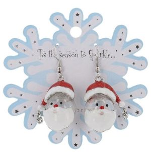 Xmas Novelty Earrings Santa