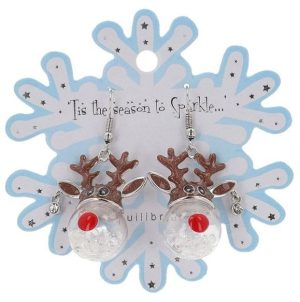 Xmas Novelty Earrings Reindeer