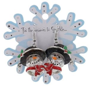 Xmas Novelty Earrings Snowman