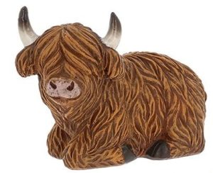 Happy Highland Cow Lying